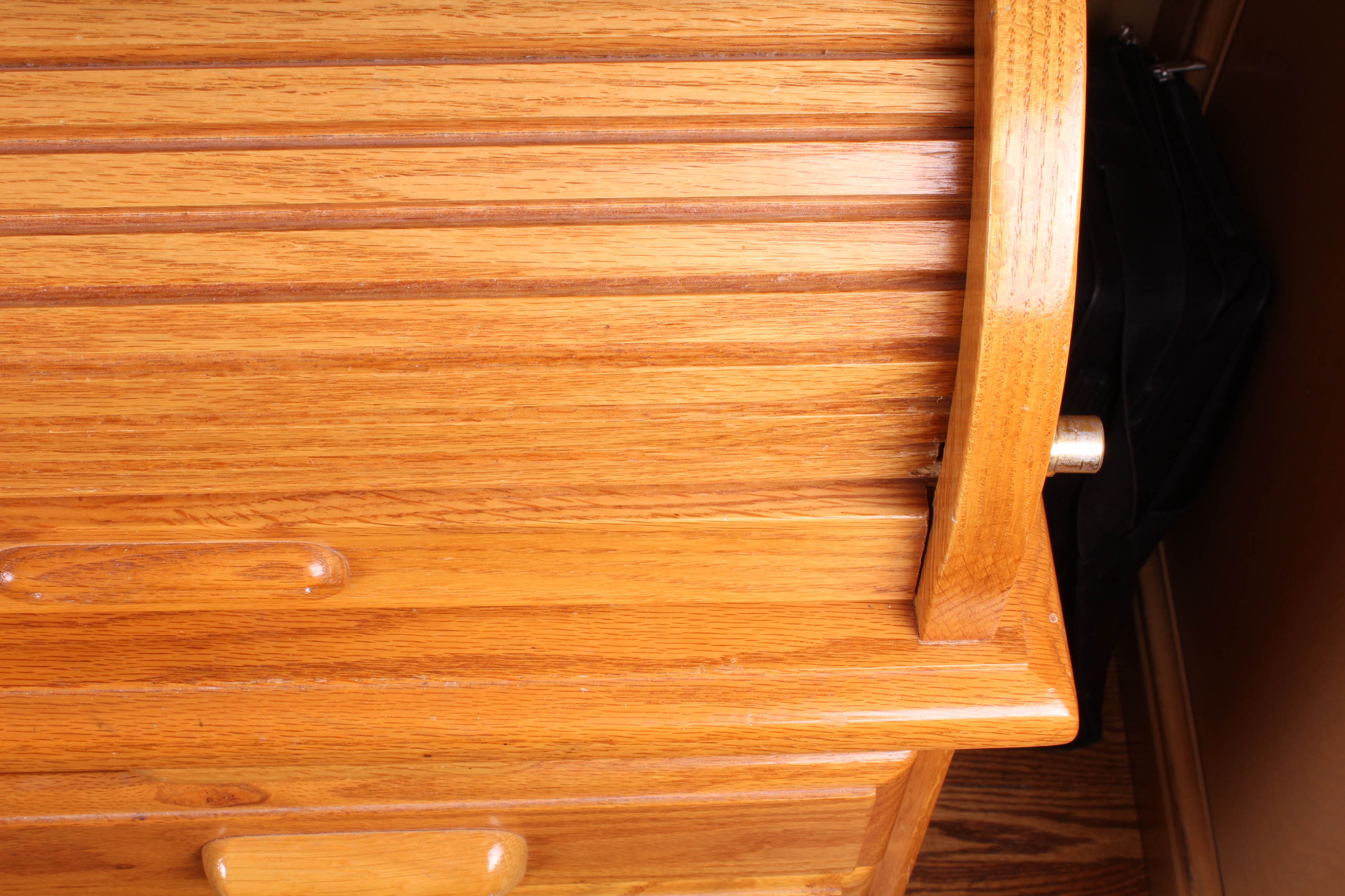 Oak Roll Top Desk by Nathan Hale