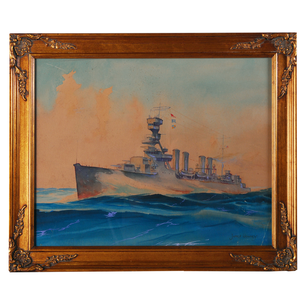 James Downey Watercolor on Paper