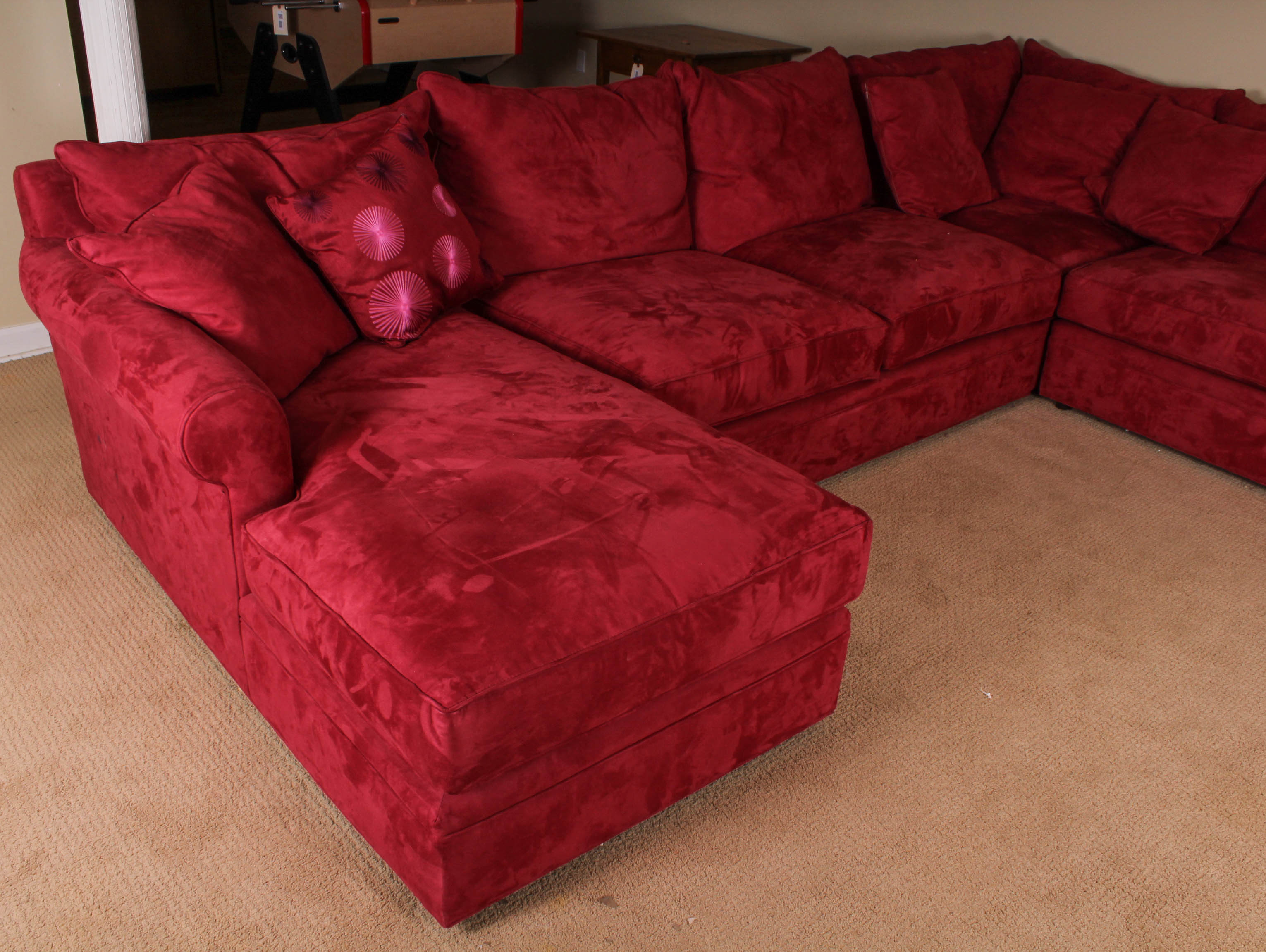 Red Sectional Sofa
