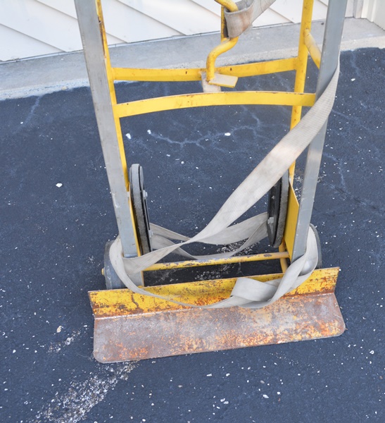 Steel Construction Appliance Hand Truck with Manual Ratchet Strap