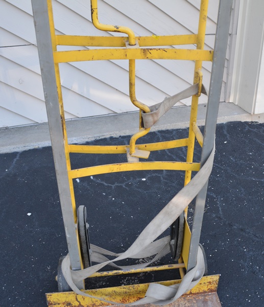 Steel Construction Appliance Hand Truck with Manual Ratchet Strap