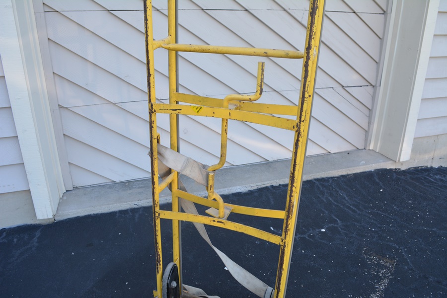 Steel Construction Appliance Hand Truck with Manual Ratchet Strap