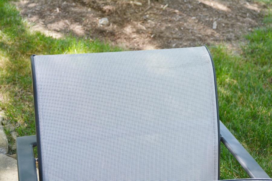 Brown Jordan Quantum Collection PatioTable, Four Chairs, Spring Base Chair and Ottoman