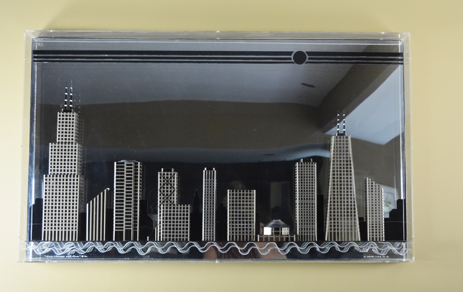 Chicago Skyline Mirror and Glass Art