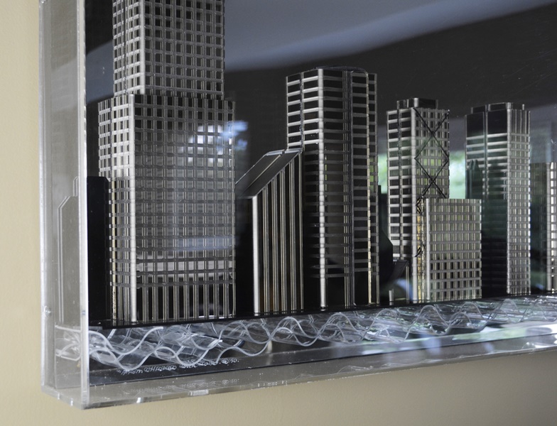 Chicago Skyline Mirror and Glass Art