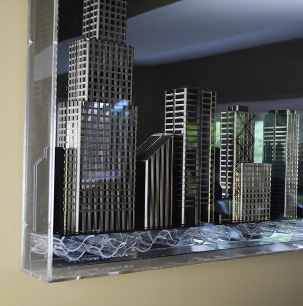 Chicago Skyline Mirror and Glass Art
