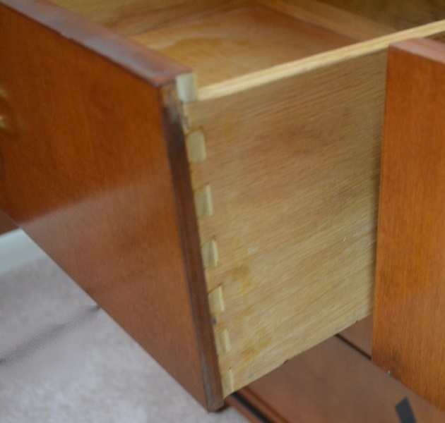 National Mt. Airy Furniture Biedermeier Style Dresser and MIrror