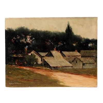 T. J. Willison Original Oil Landscape Painting T. J. Willison Original Oil Landscape Painting