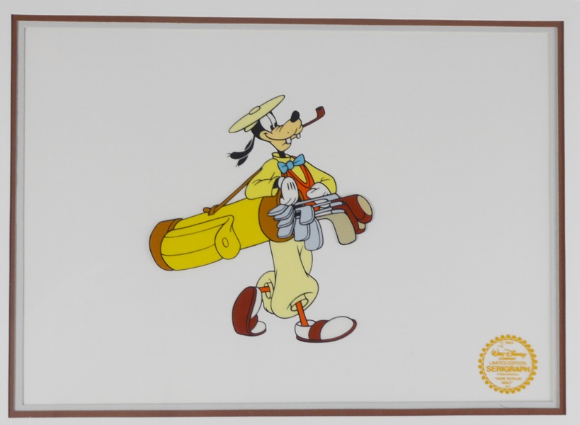 Walt Disney L/E Goofy "How To Play Golf" Serigraph Cel