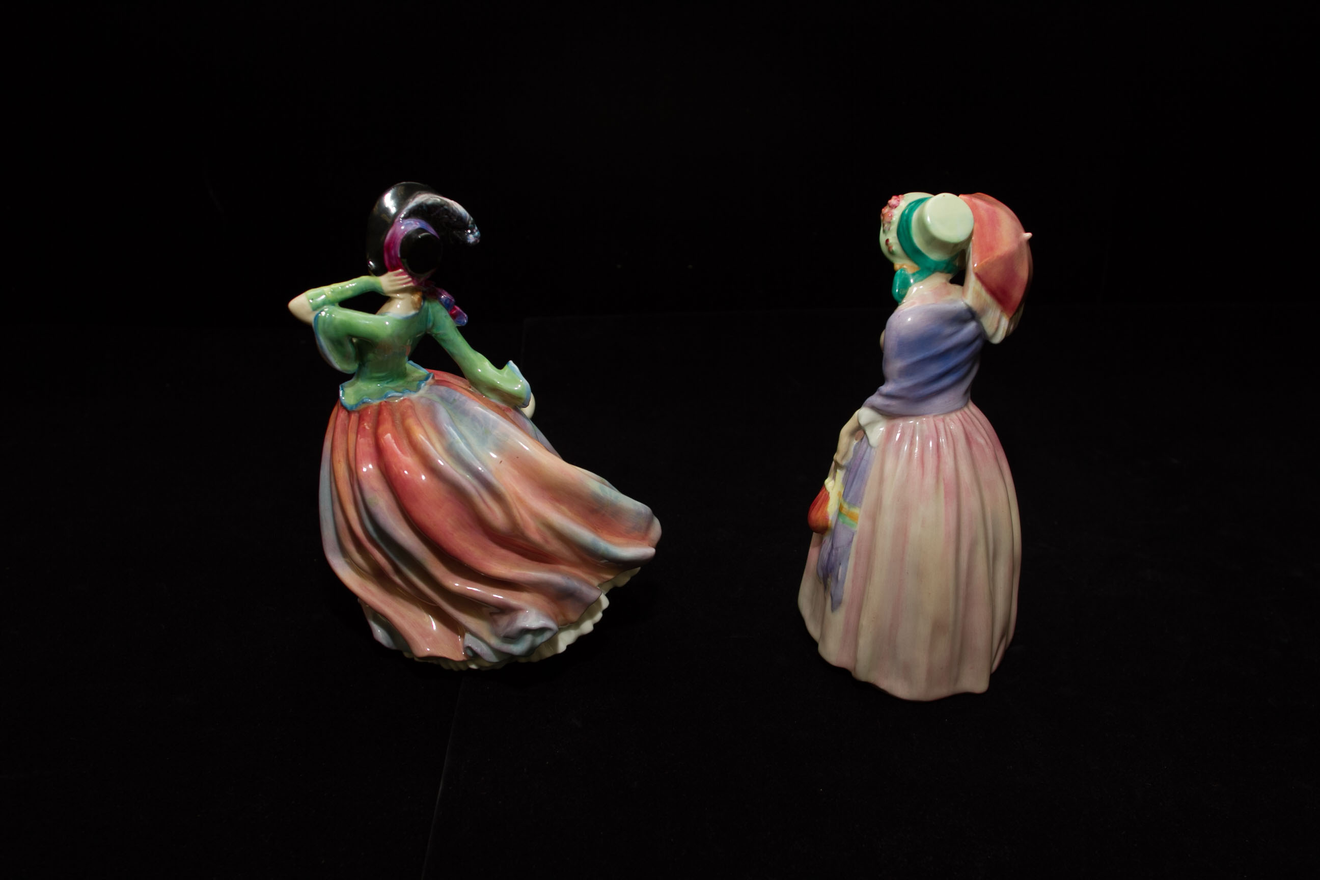 Royal Doulton Figurines "Miss Demure" and "Autumn Breezes"
