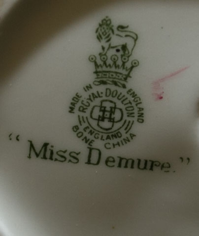 Royal Doulton Figurines "Miss Demure" and "Autumn Breezes"