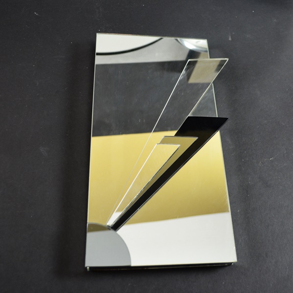 Silver Tone Decorative MIrrors and Wall Clock