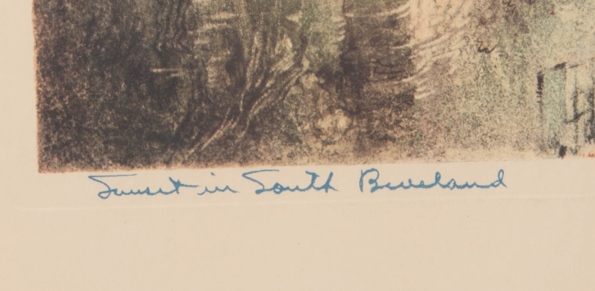 Al Wettel Signed Offset Lithograph "Sunset in South Beveland"