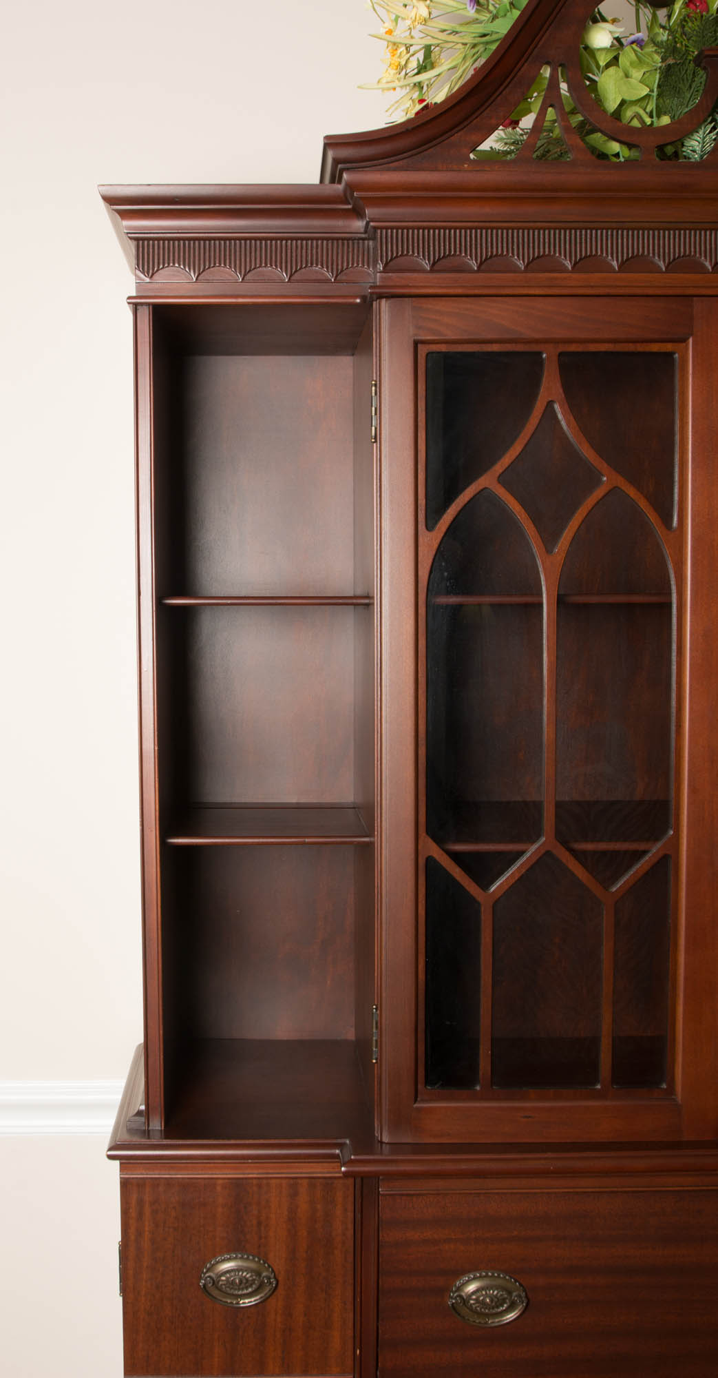 Mahogany Antique China Cabinet