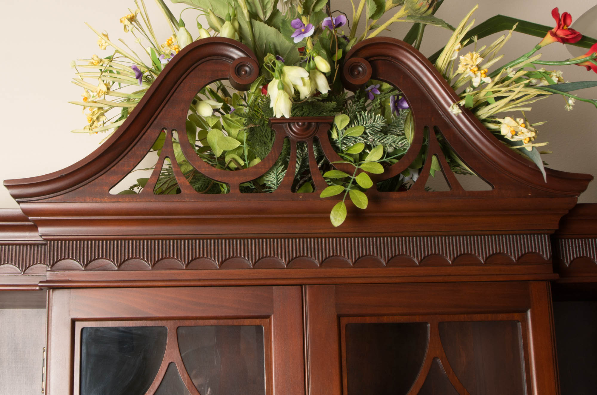 Mahogany Antique China Cabinet