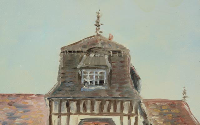 Hubert Collet Original Oil Painting "French Manor"