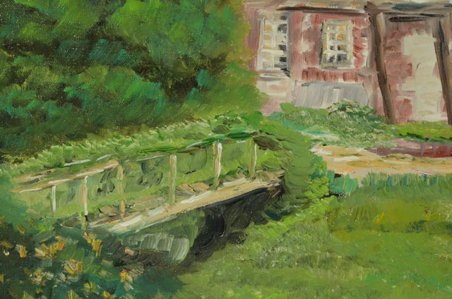 Hubert Collet Original Oil Painting "French Manor"