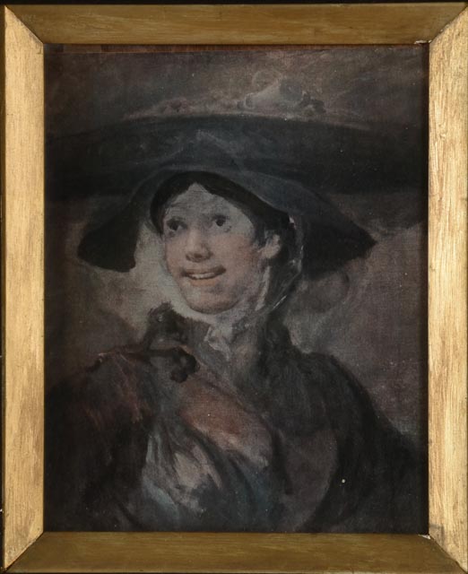 William Hogarth Antique Offset Lithograph "The Shrimp Girl'