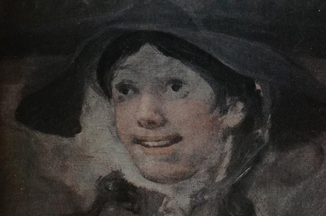 William Hogarth Antique Offset Lithograph "The Shrimp Girl'