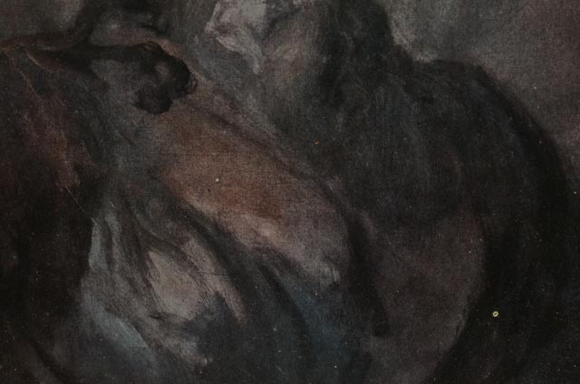 William Hogarth Antique Offset Lithograph "The Shrimp Girl'