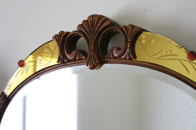 Circa 1930s Waterfall Vanity with Mirror