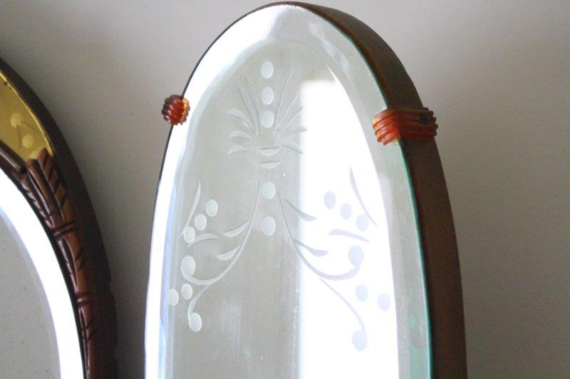 Circa 1930s Waterfall Vanity with Mirror