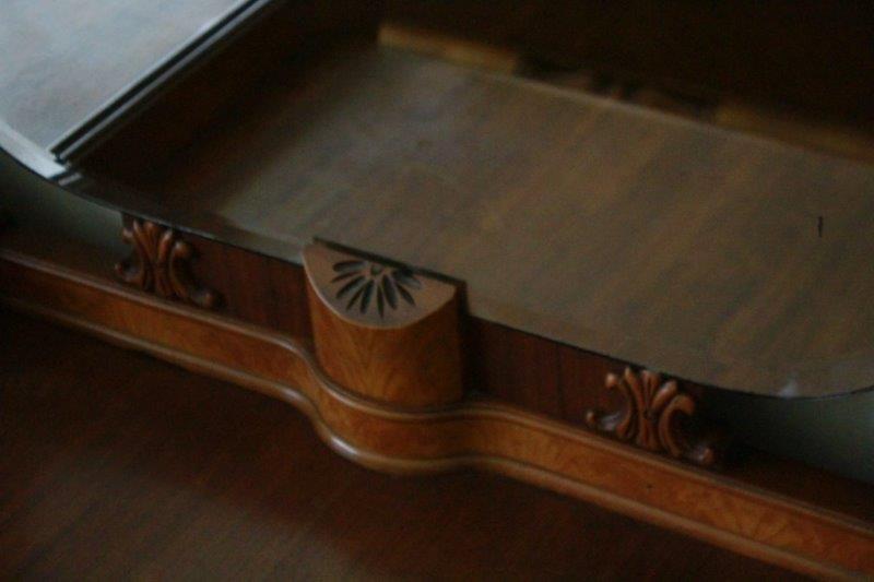 Circa 1930s Waterfall Vanity with Mirror