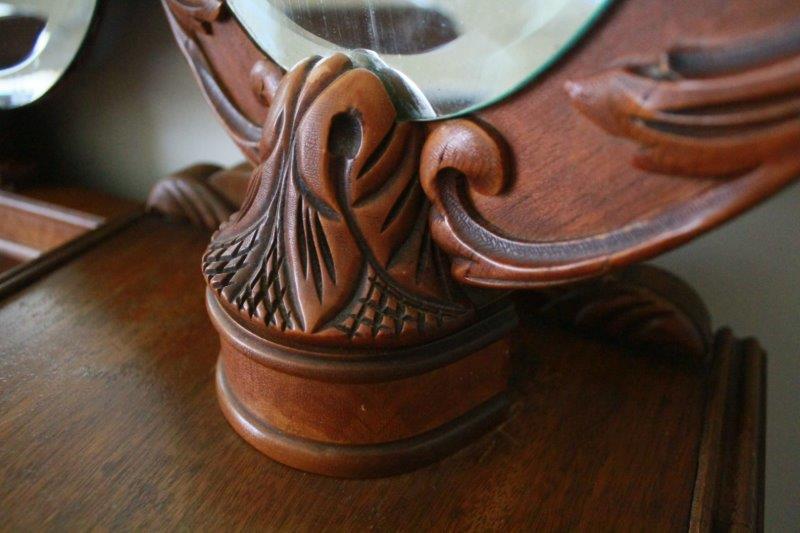 Circa 1930s Waterfall Vanity with Mirror