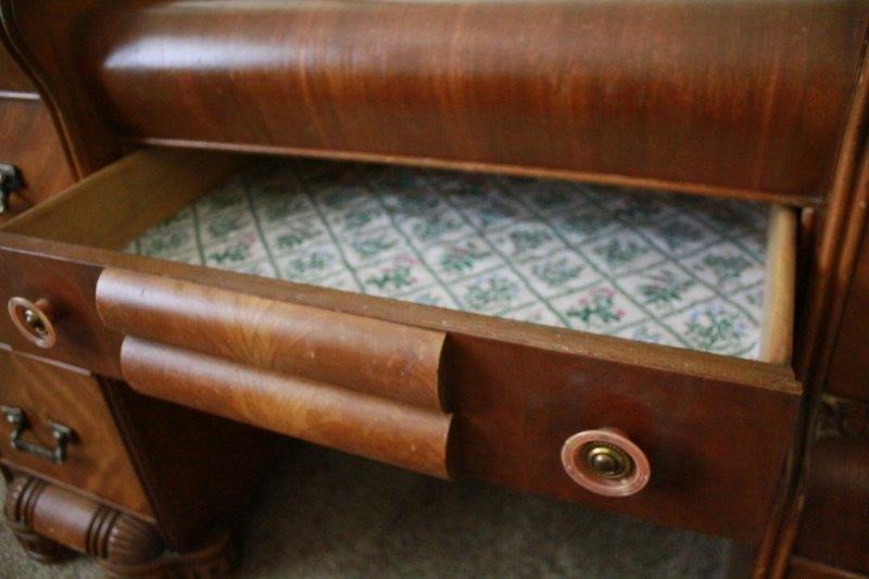 Circa 1930s Waterfall Vanity with Mirror