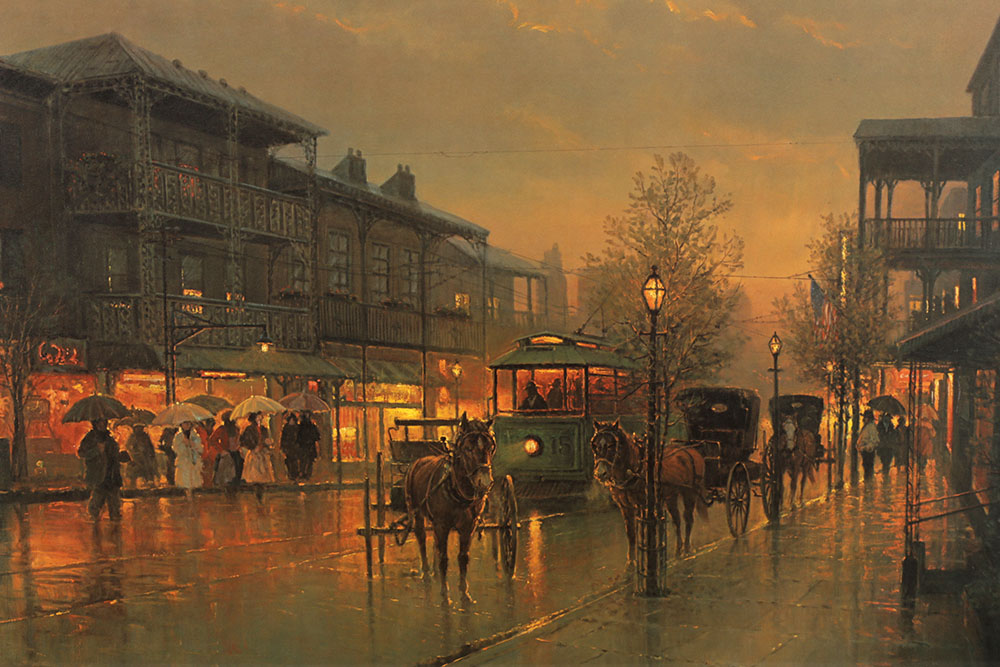 Signed and Numbered Print by G. Harvey, "Royal Street"