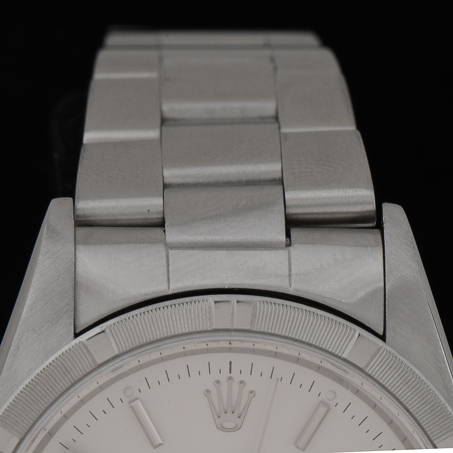 Men's Rolex Perpetual Air-King Stainless Steel Silver Index Automatic Watch