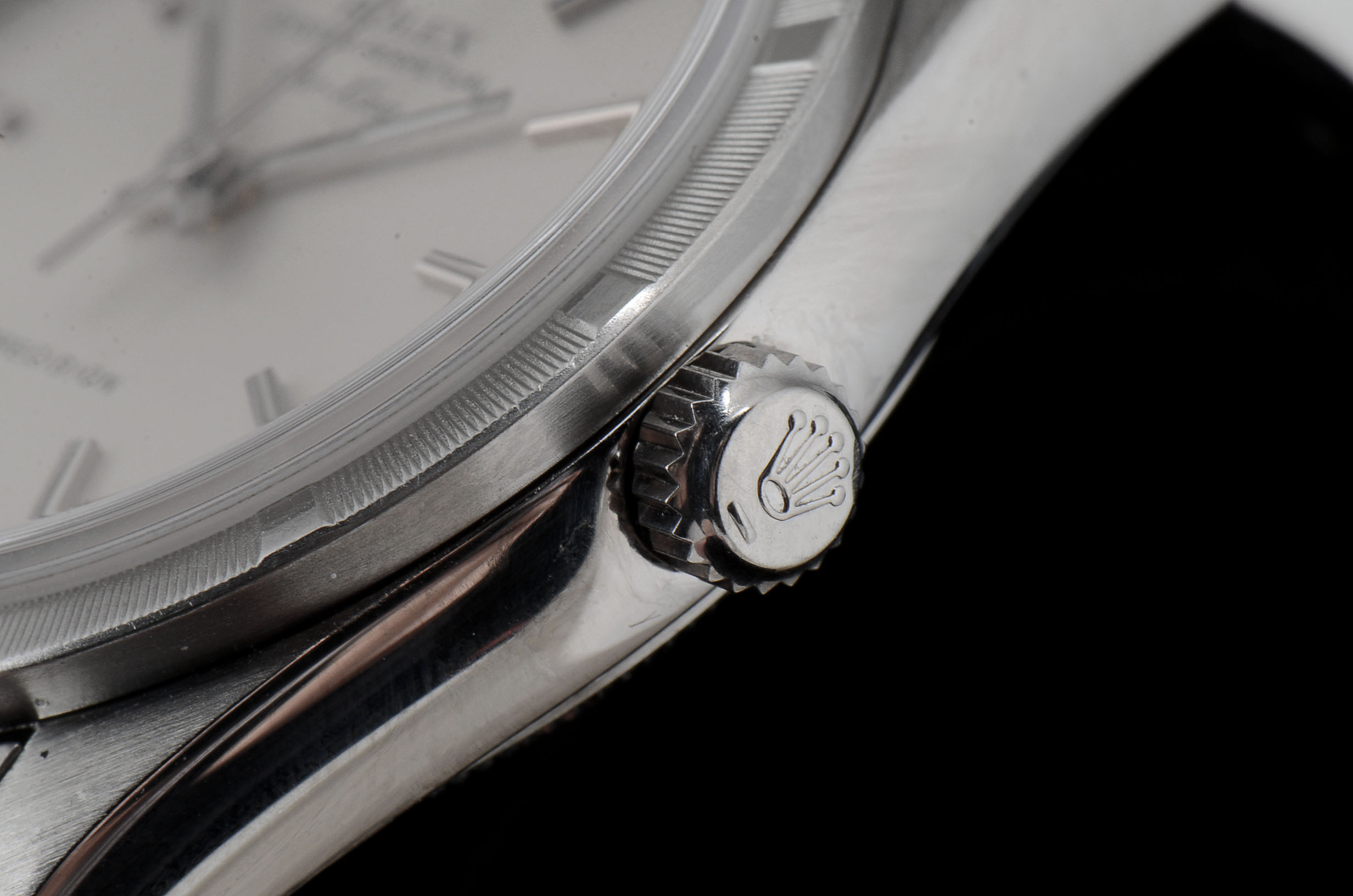 Men's Rolex Perpetual Air-King Stainless Steel Silver Index Automatic Watch