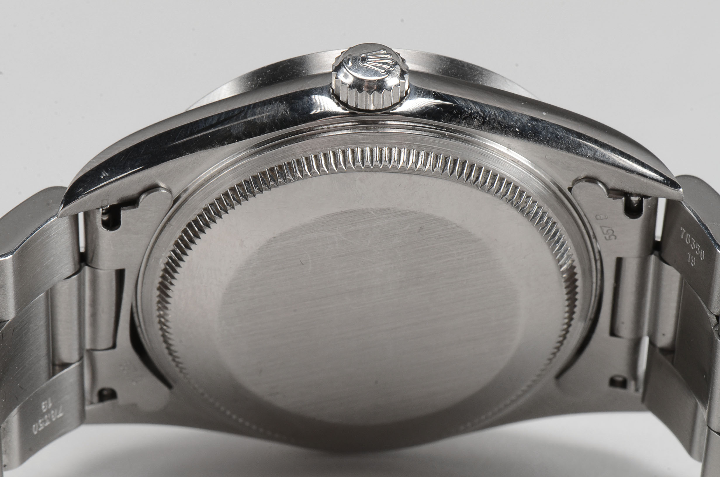 Men's Rolex Perpetual Air-King Stainless Steel Silver Index Automatic Watch