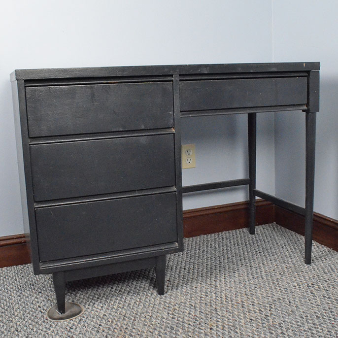 Modern Style Desk with Black Finish