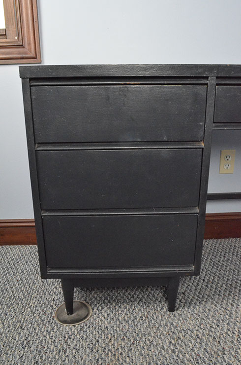 Modern Style Desk with Black Finish