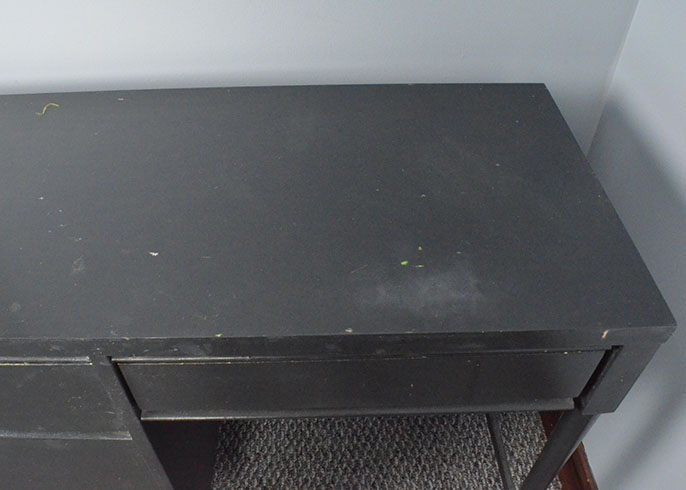 Modern Style Desk with Black Finish
