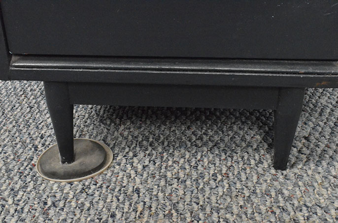 Modern Style Desk with Black Finish