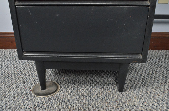 Modern Style Desk with Black Finish