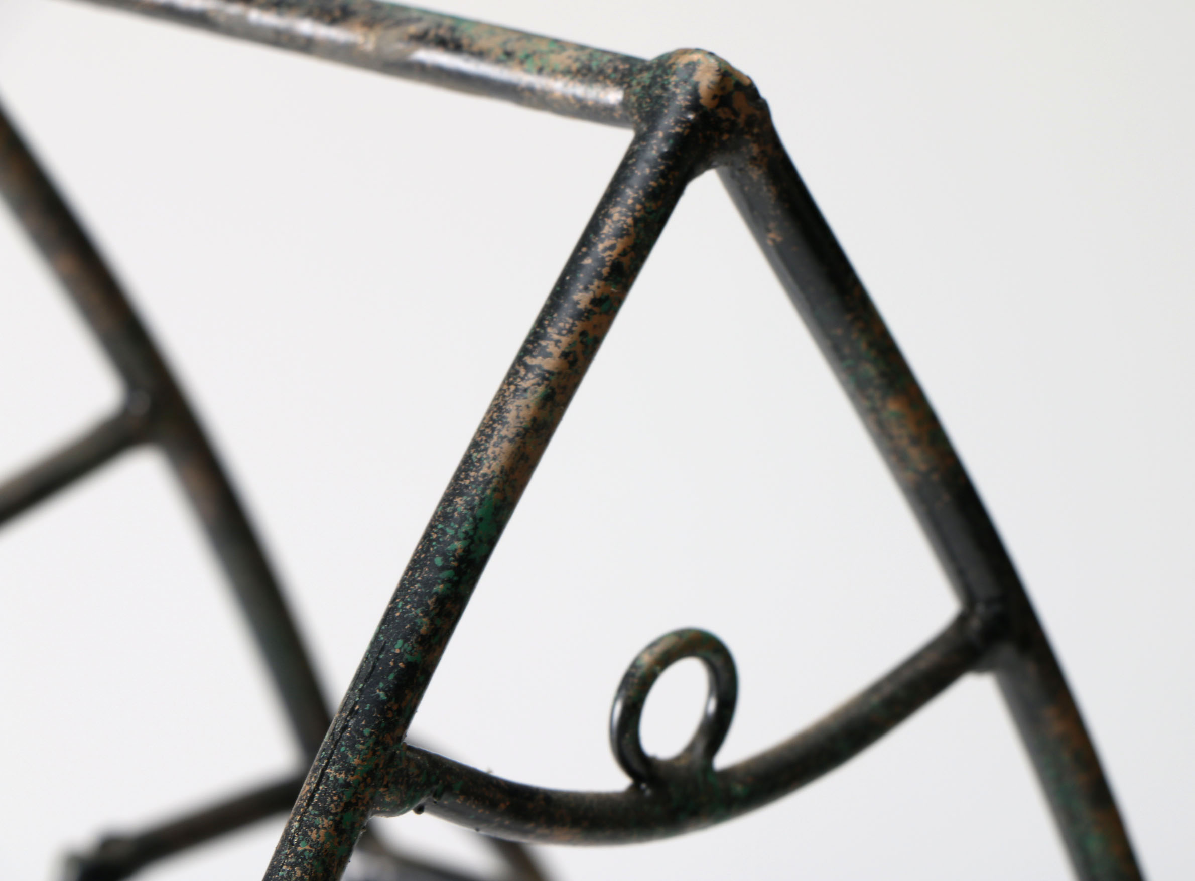 Trio of Metal Fish-Shaped Wine Racks