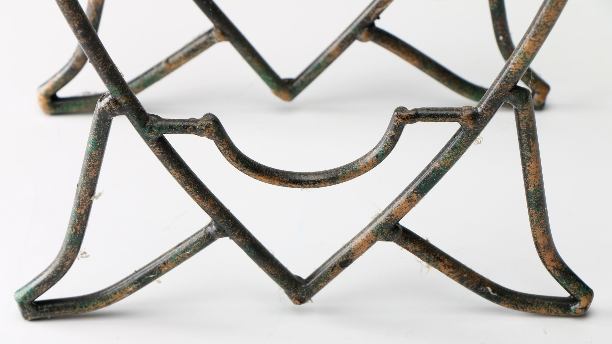 Trio of Metal Fish-Shaped Wine Racks