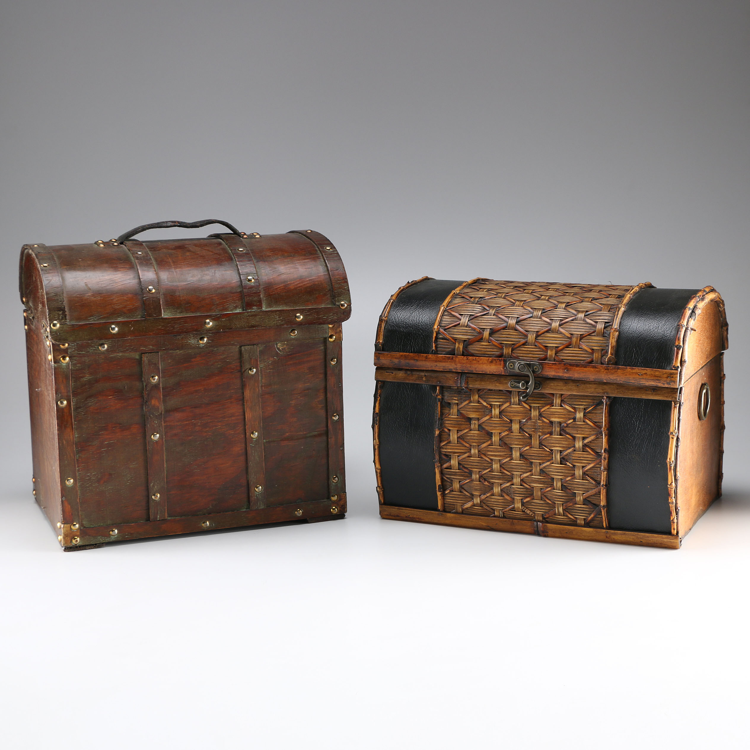 Pair of Wooden Trunks
