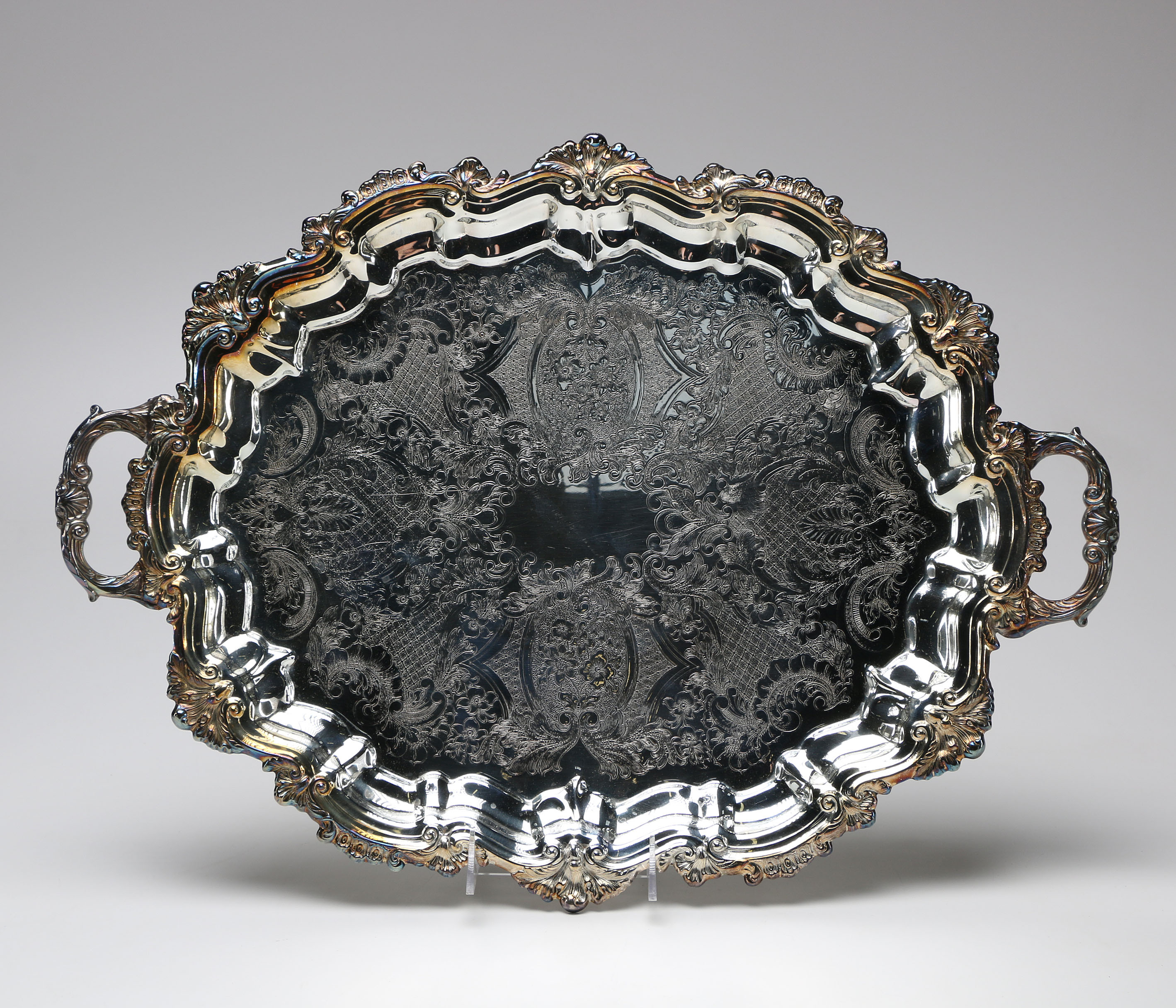 Pair of Silver Plated Serving Trays