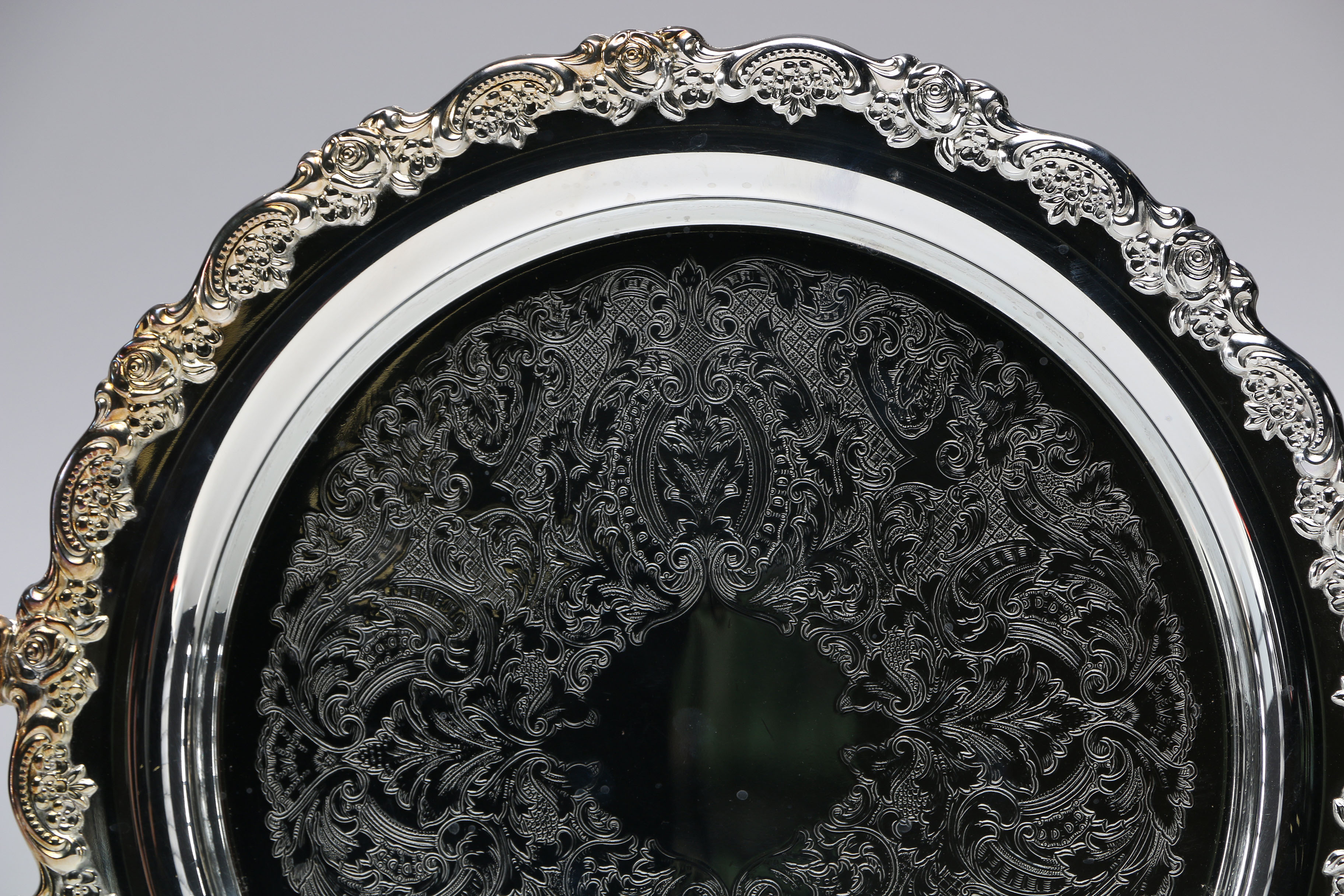 Pair of Silver Plated Serving Trays