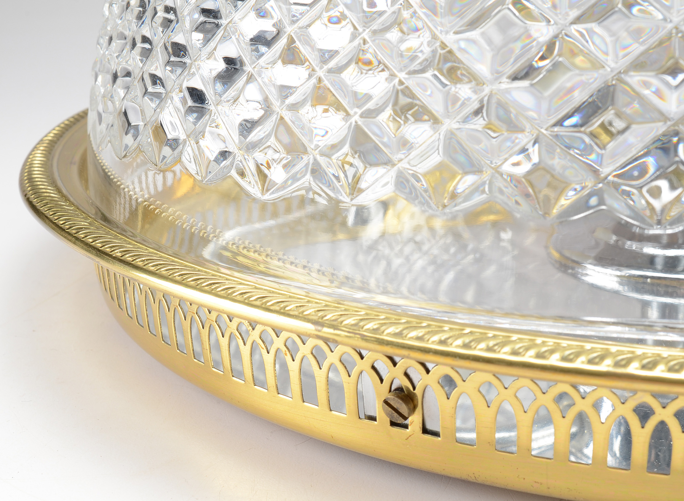 Waterford Crystal "Brenda" Flush Mount Ceiling Light Fixture