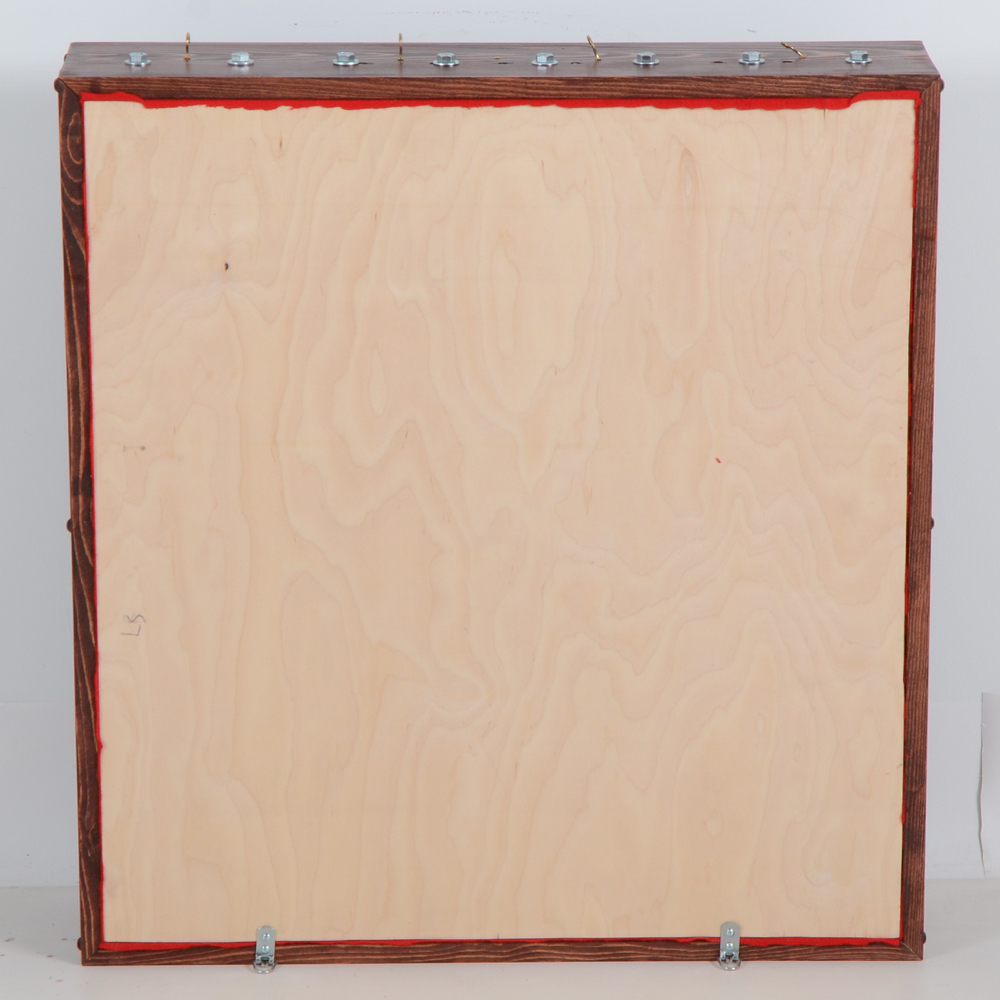 Collection of Bar Tap Handles in Display Case