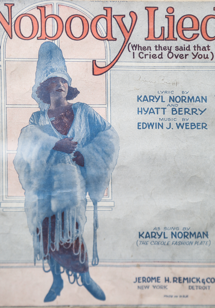 Grouping of Framed Vintage Original Sheet Music Scores