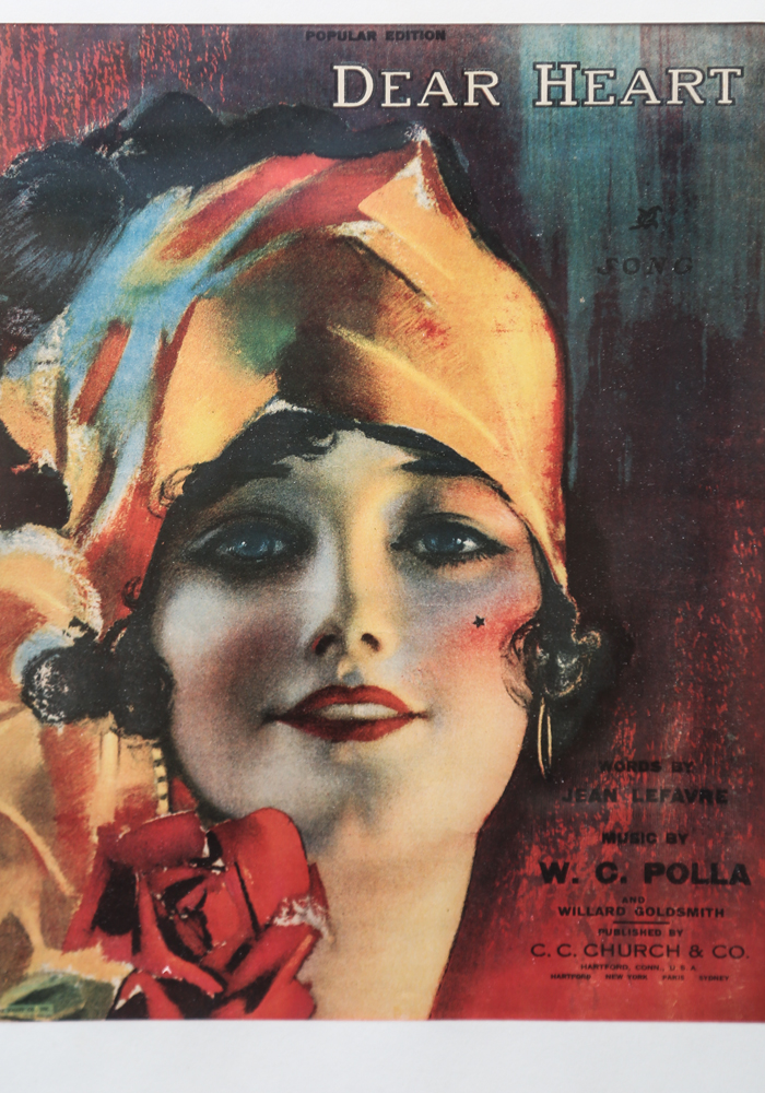 Grouping of Framed Vintage Original Sheet Music Scores