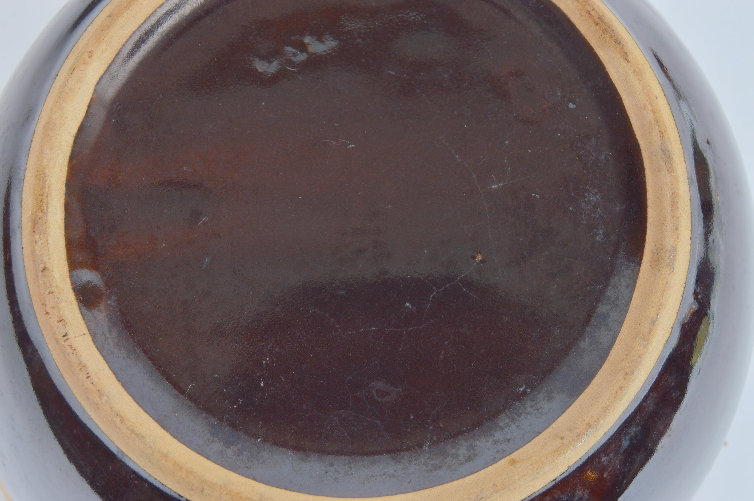 Pair of Vintage Drip Glaze Ceramic Bowls