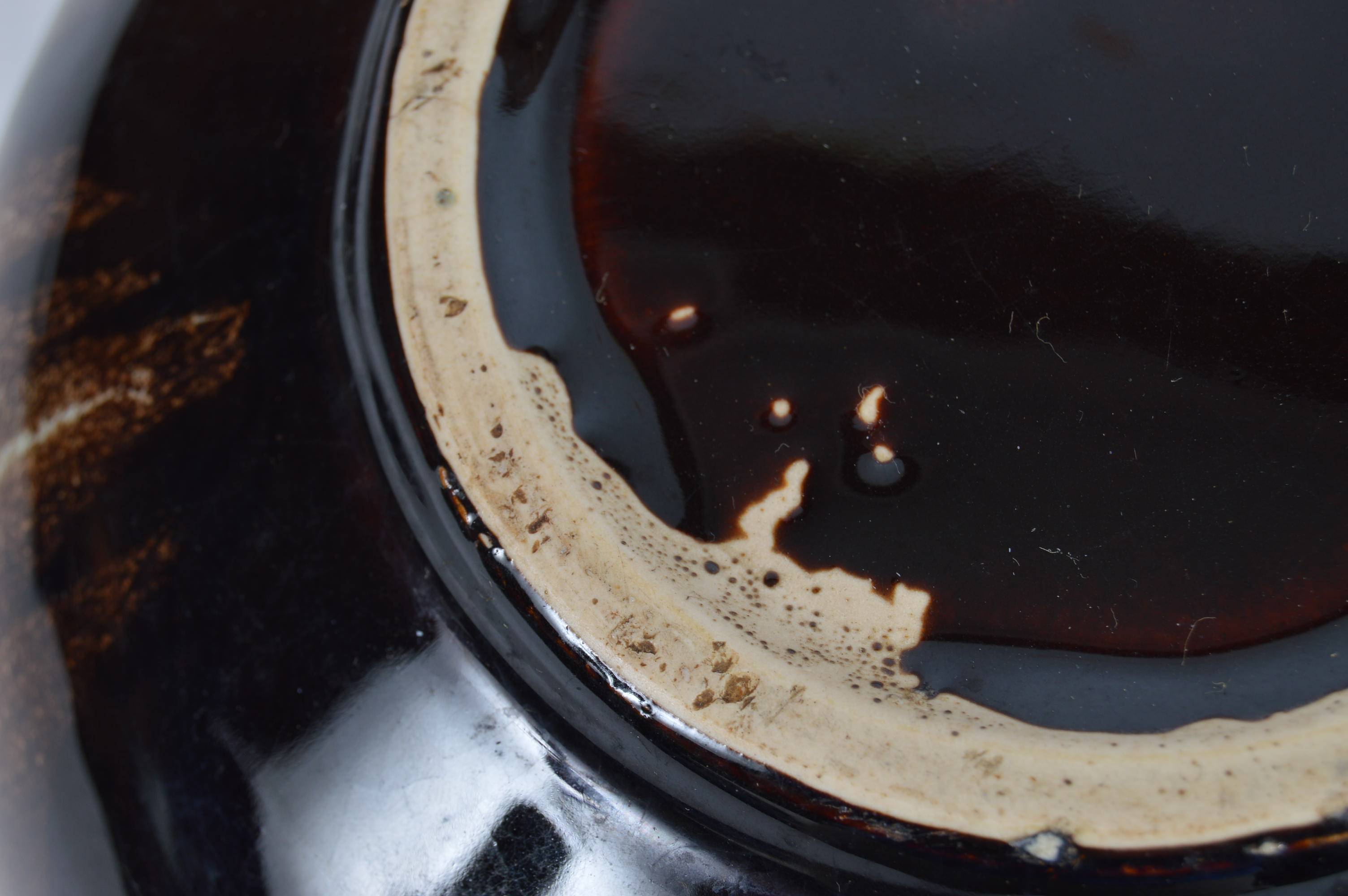 Pair of Vintage Drip Glaze Ceramic Bowls