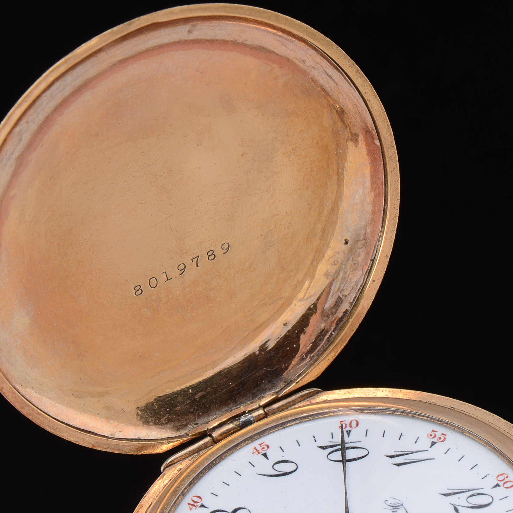 Early 20th Century F. Pieper Special Pocket Watch with Gold Filled Chain and Swivel